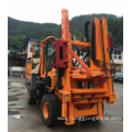 Highway guardrail piling/drilling rig